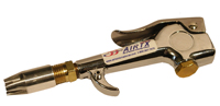 Chrome Thumb Control Air Gun, With Air Saver Force Nozzle, 1/4 in. NPTF Air Connection