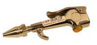 Chrome Thumb Control Air Gun, With Stainless Steel Adjustable Air Saver Nozzle, 1/4 in. NPTF Air Connection