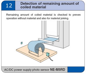 Detection of remaining amount of colled meterial